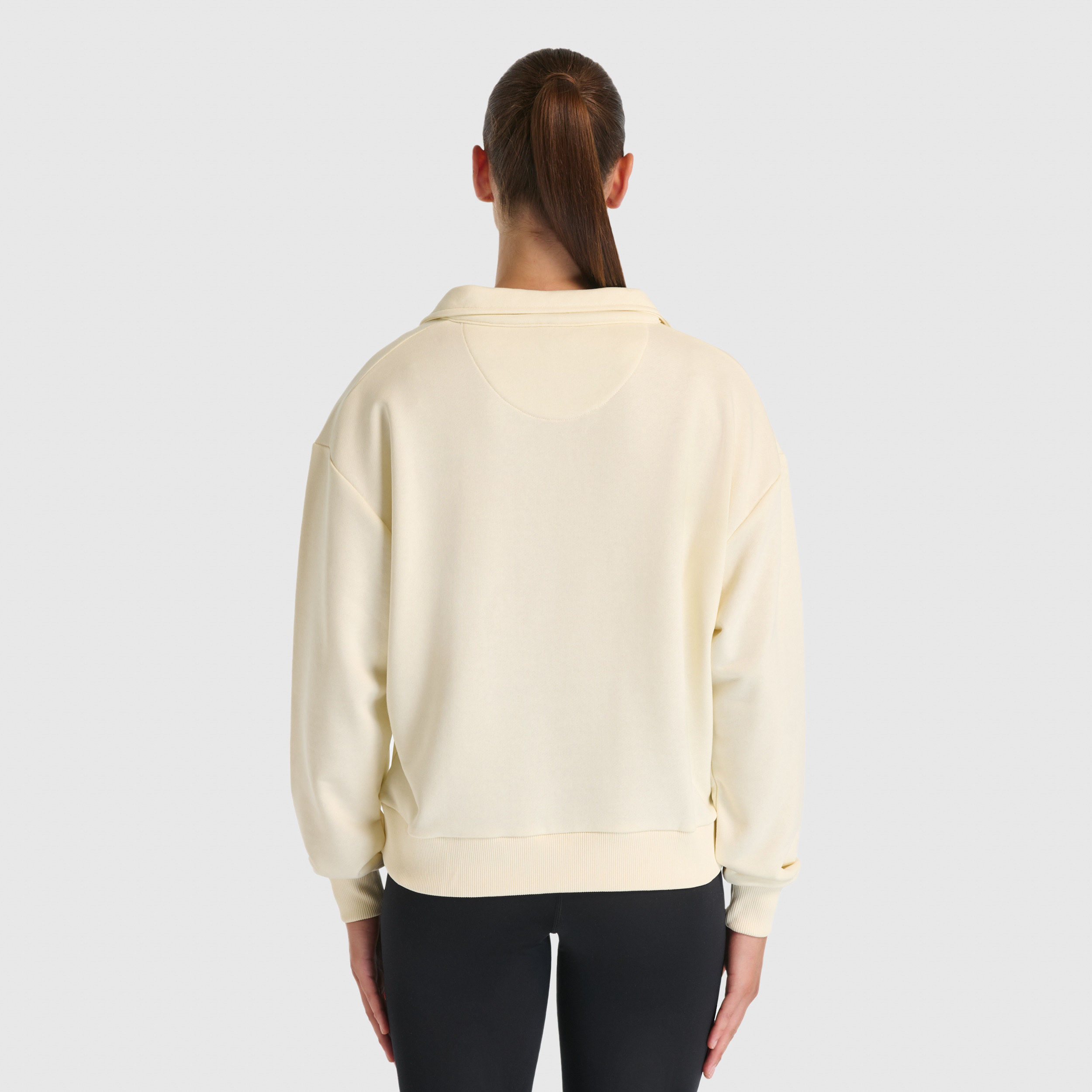 New Balance WNC3502 Bej Kadın Sweatshirt görsel 4