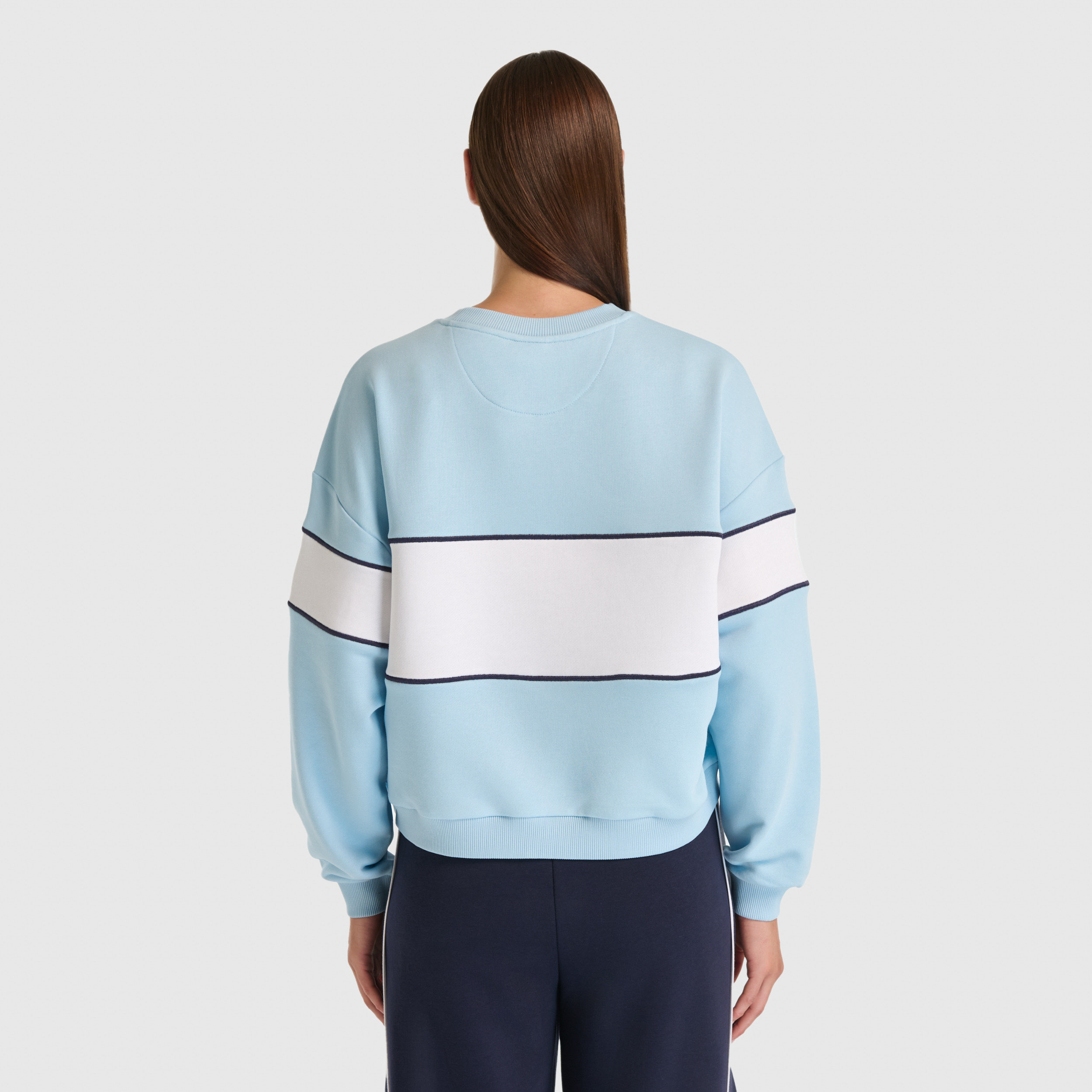 New Balance WNC3507 Mavi Kadın Sweatshirt görsel 3