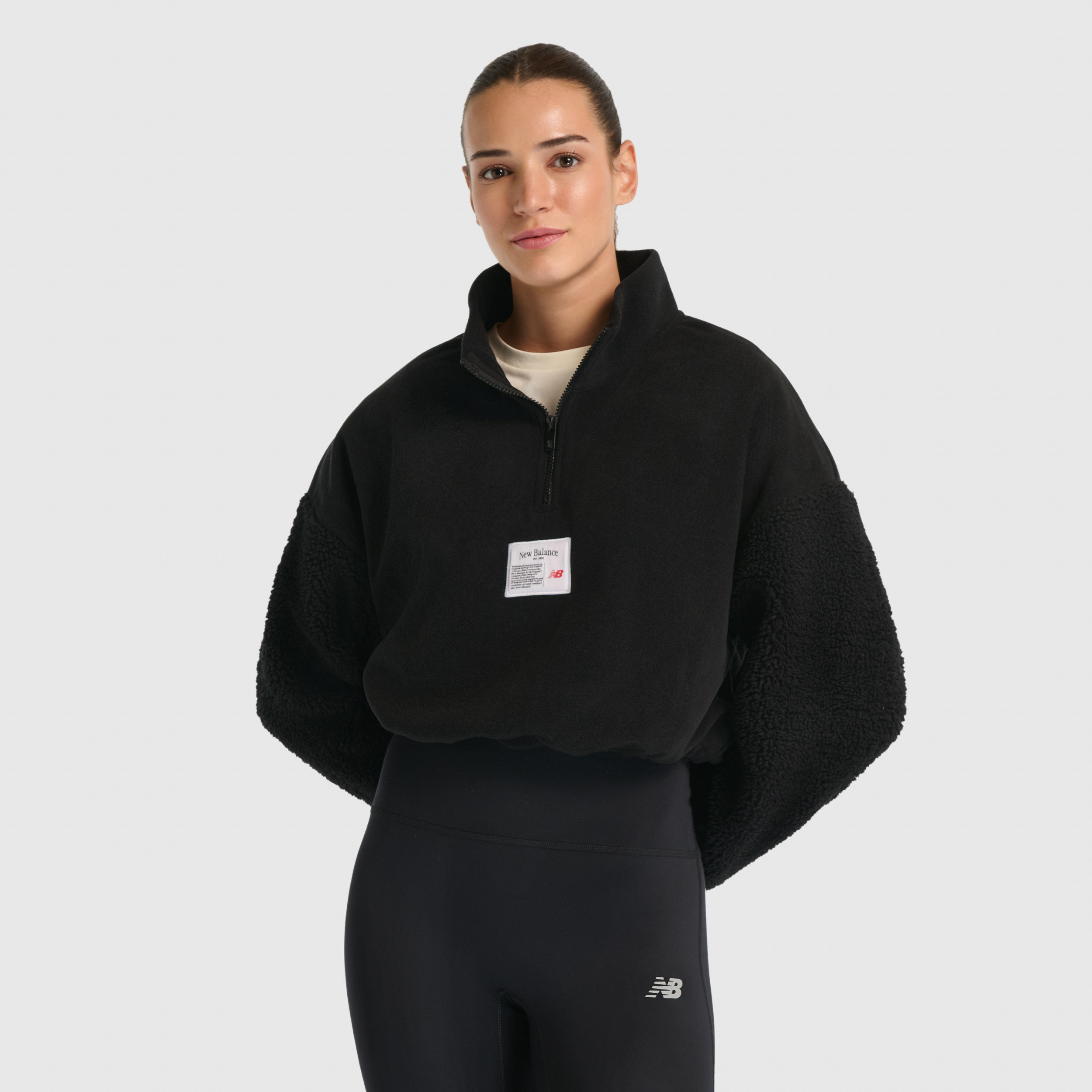 New Balance WNC3512 Siyah Kadın Sweatshirt