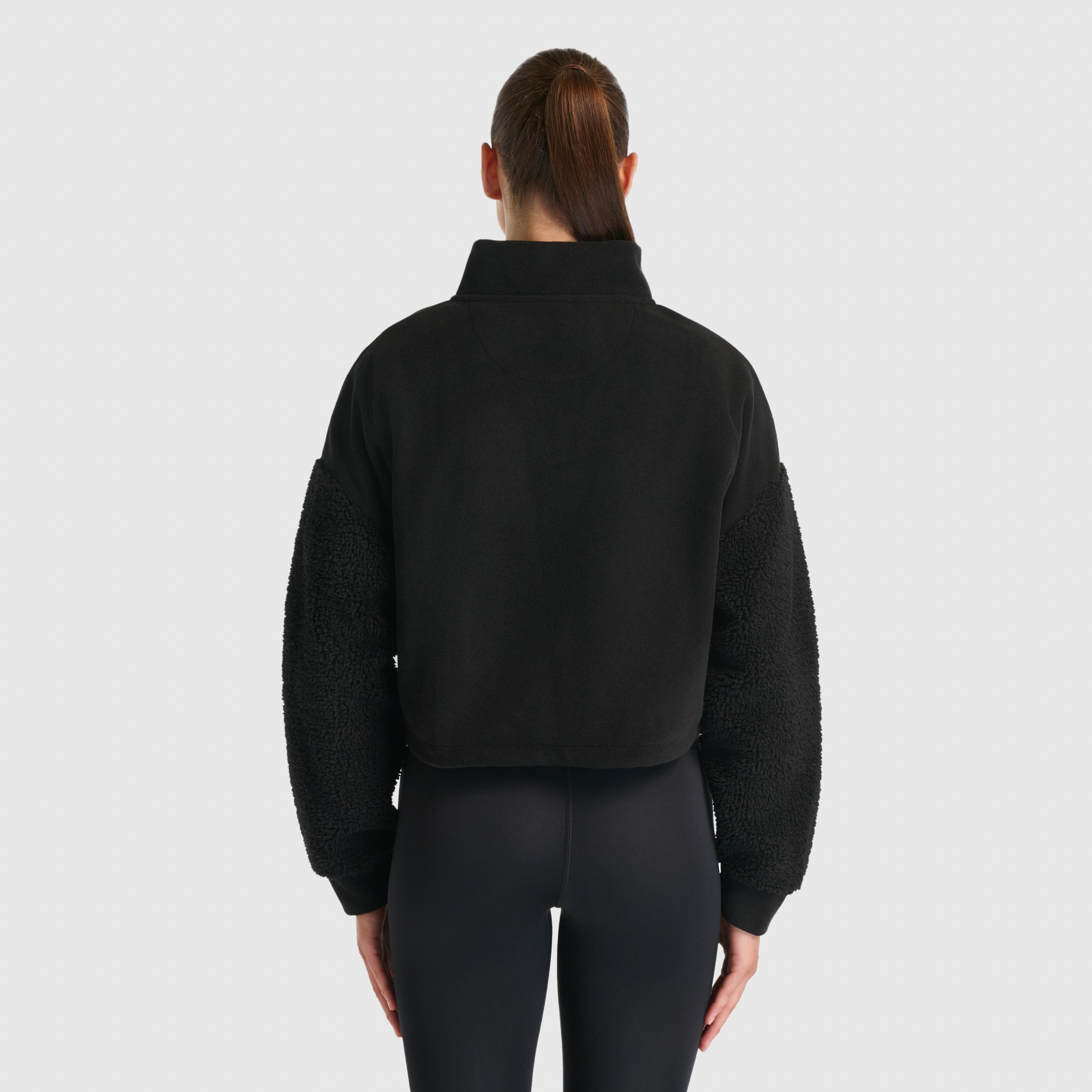 New Balance WNC3512 Siyah Kadın Sweatshirt görsel 4