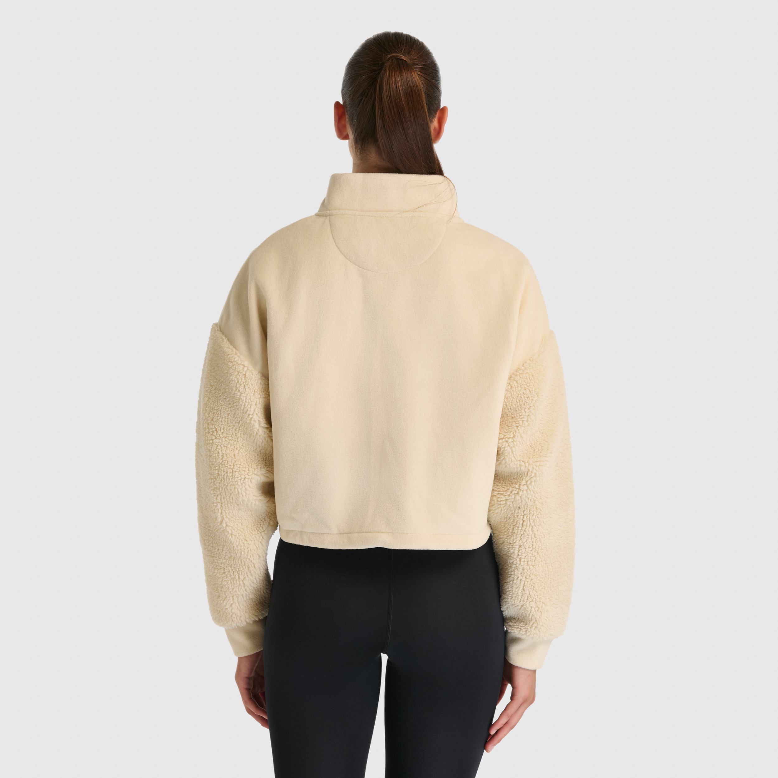 New Balance WNC3512 Bej Kadın Sweatshirt görsel 3
