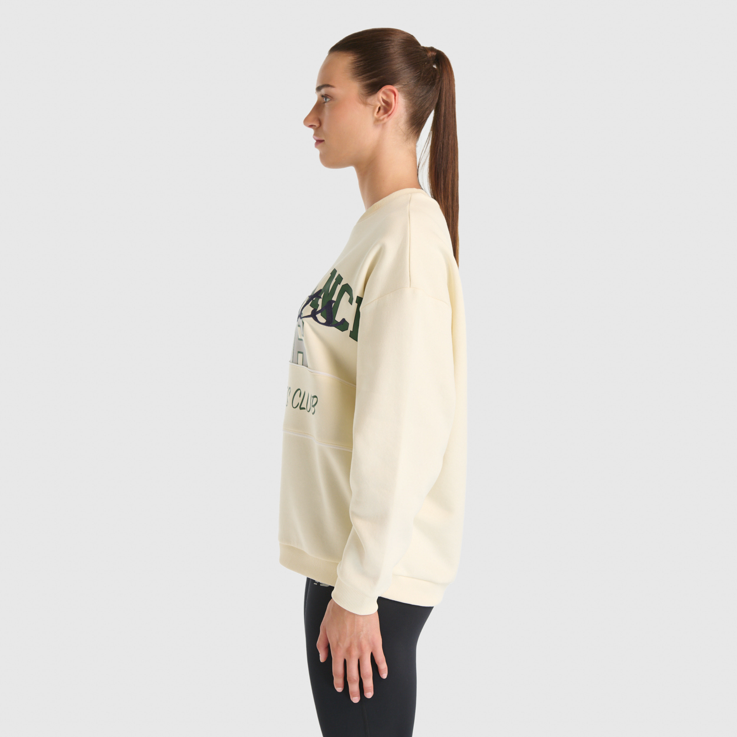 New Balance WNC3514 Bej Kadın Sweatshirt görsel 4