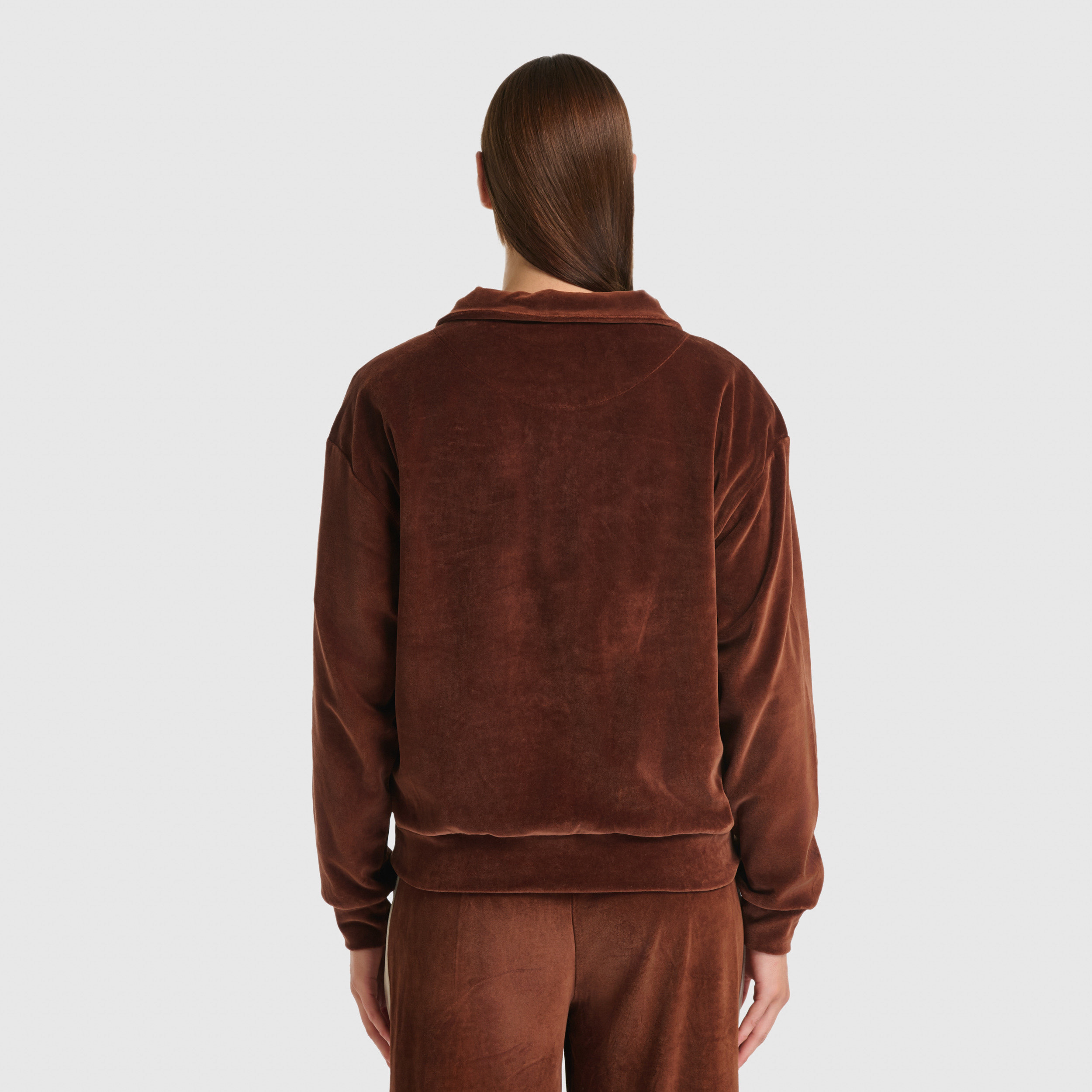 New Balance WNC3551 Kahverengi Kadın Sweatshirt görsel 5
