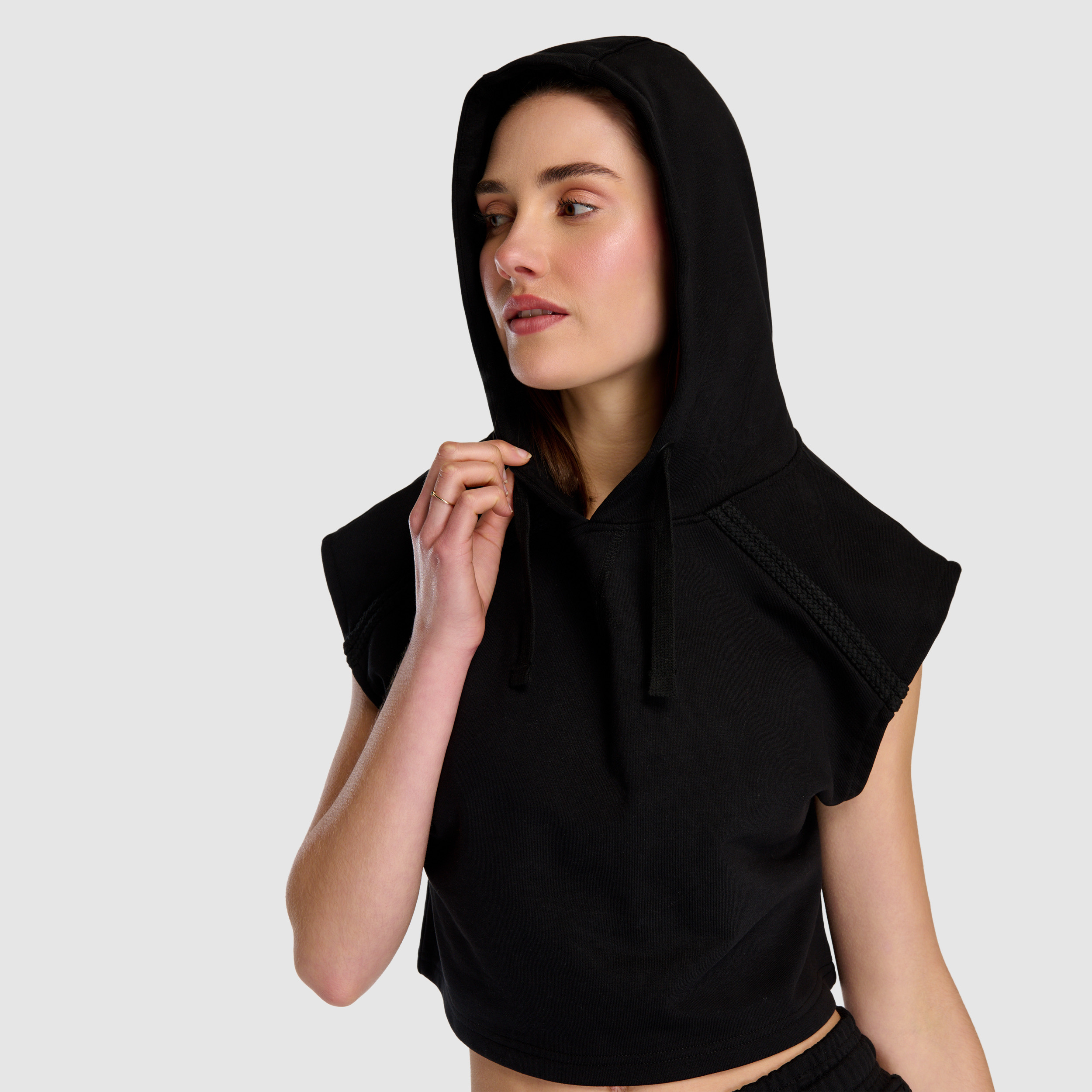 New Balance WNH1514 Siyah Kadın Sweatshirt görsel 5