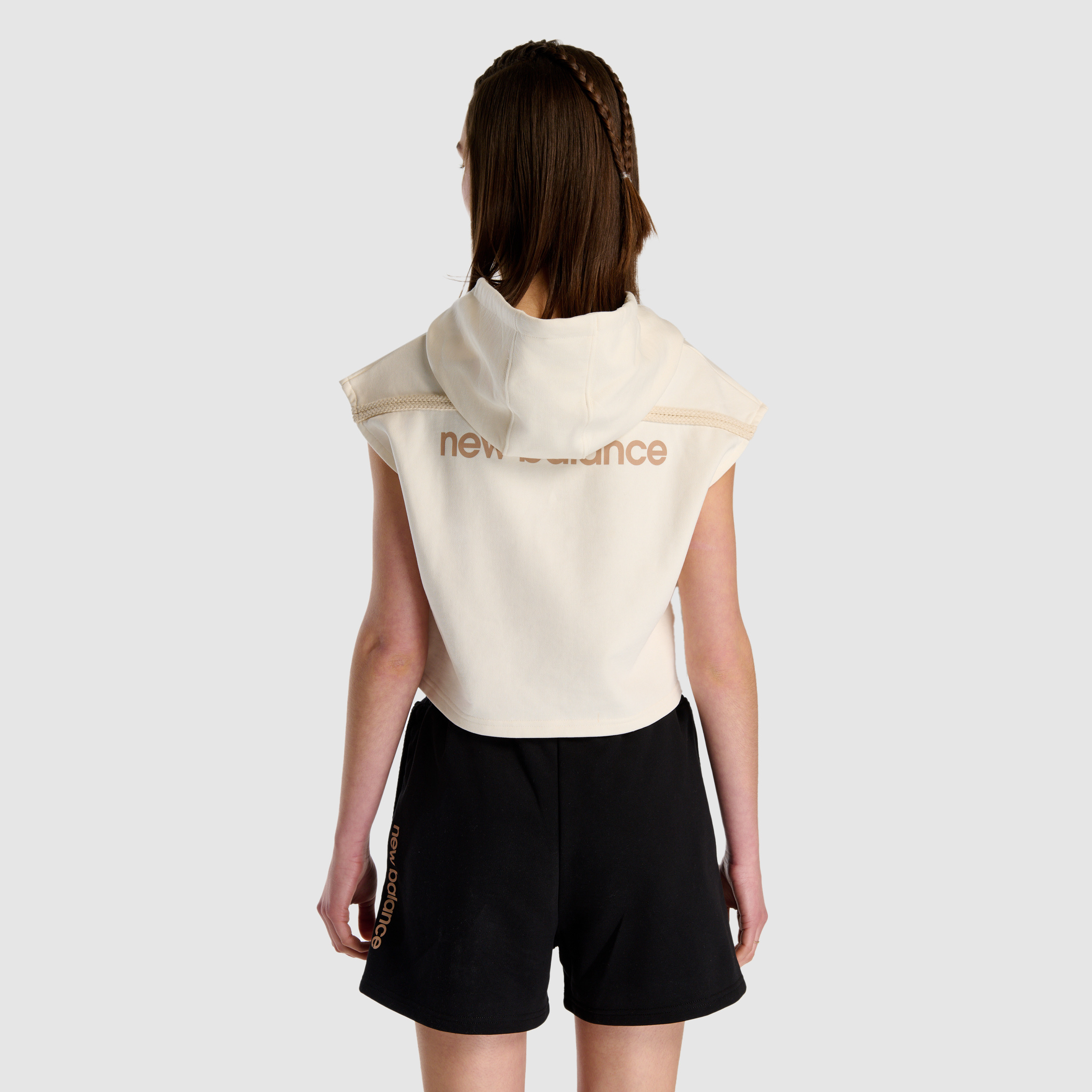 New Balance WNH1514 Bej Kadın Sweatshirt görsel 3