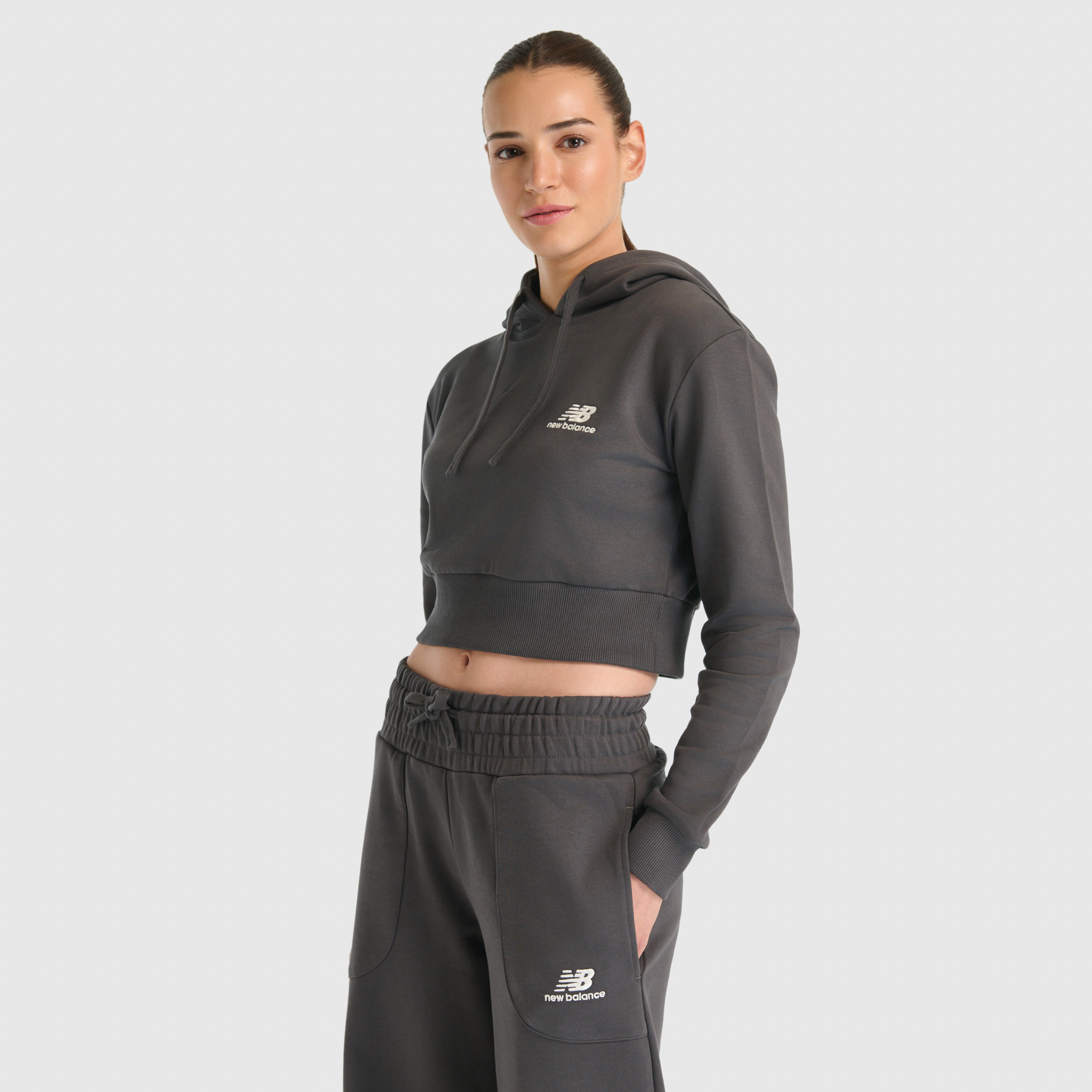 New Balance WNH3515 Antrasit Kadın Sweatshirt