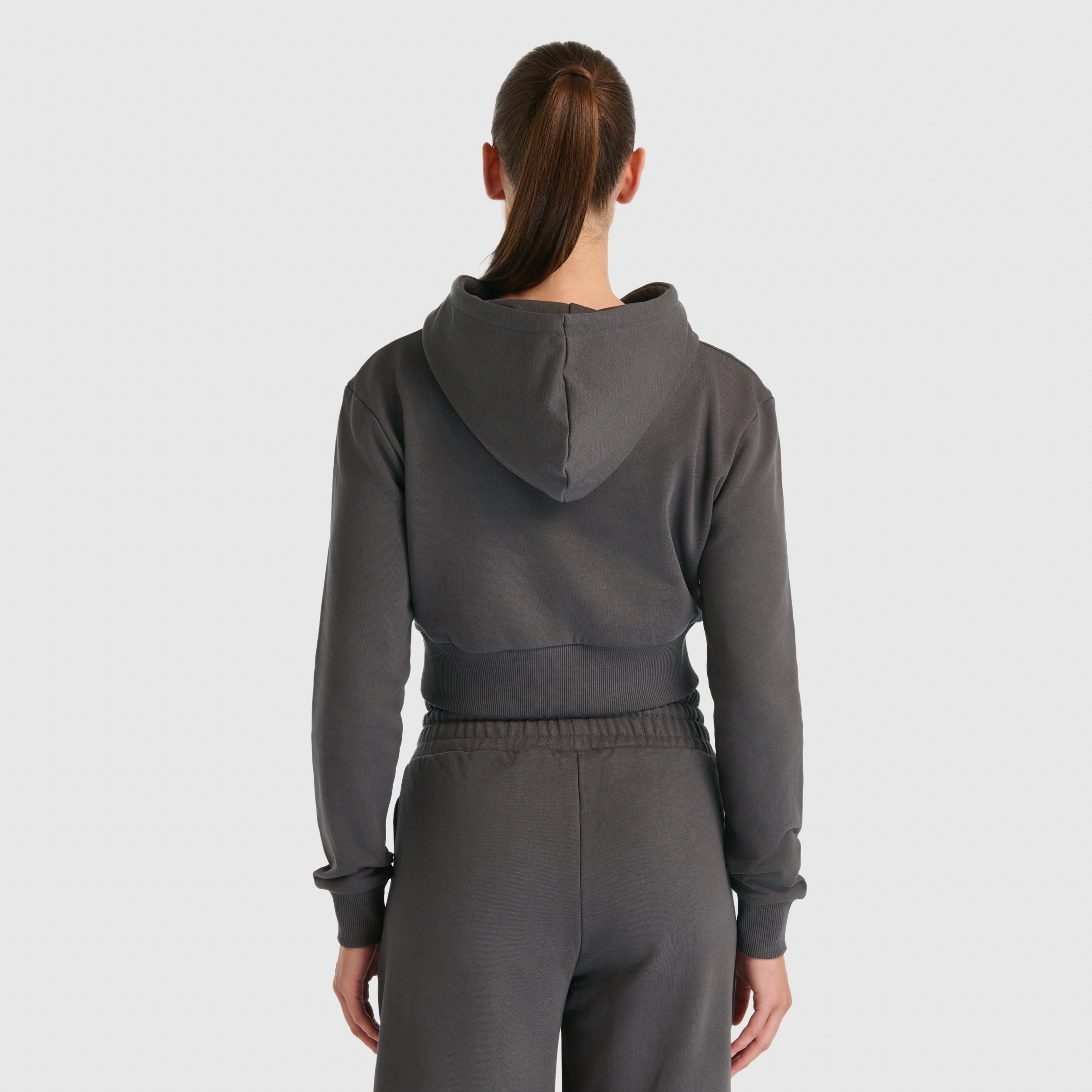 New Balance WNH3515 Antrasit Kadın Sweatshirt görsel 4