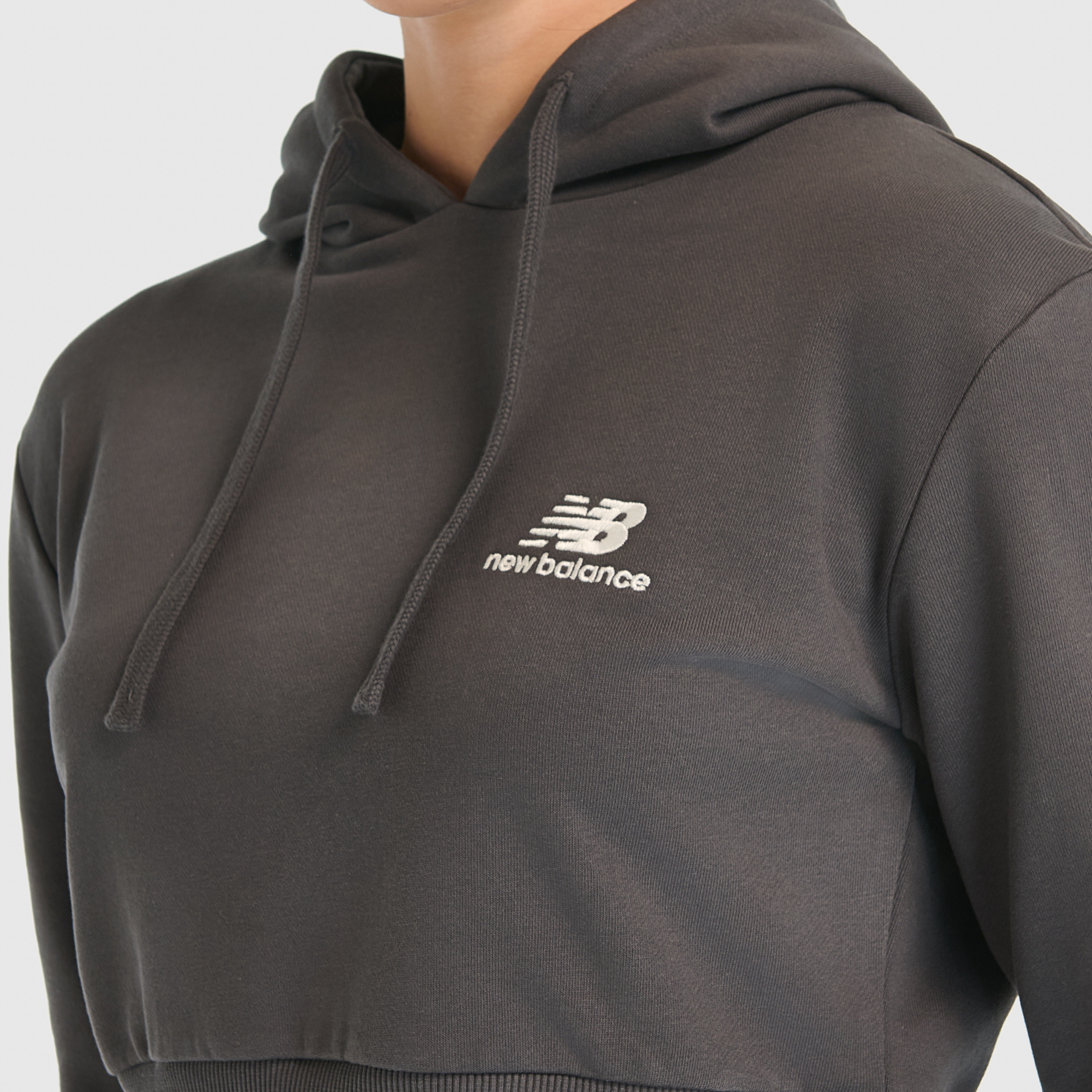 New Balance WNH3515 Antrasit Kadın Sweatshirt görsel 5
