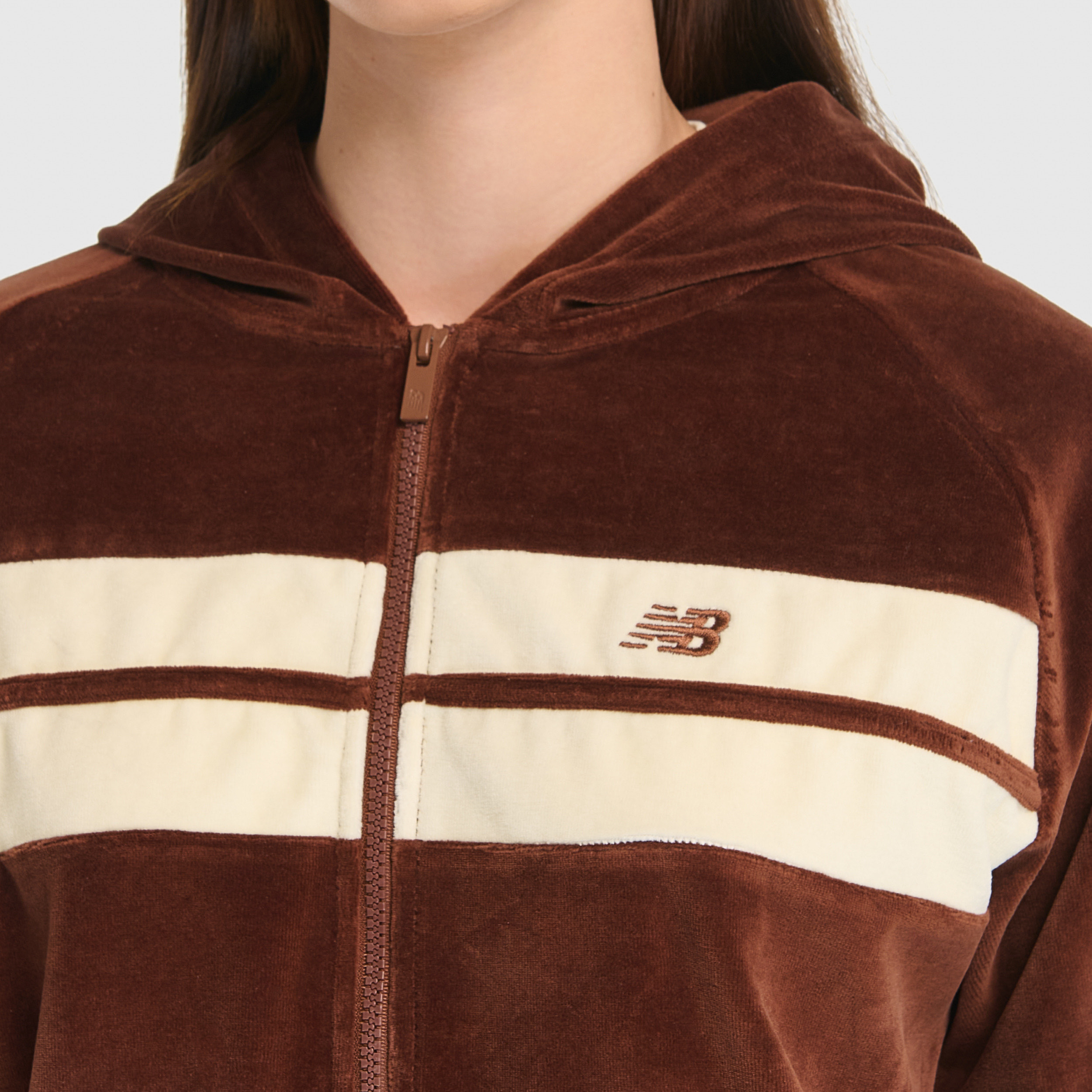 New Balance WNJ3506 Kahverengi Kadın Sweatshirt görsel 4