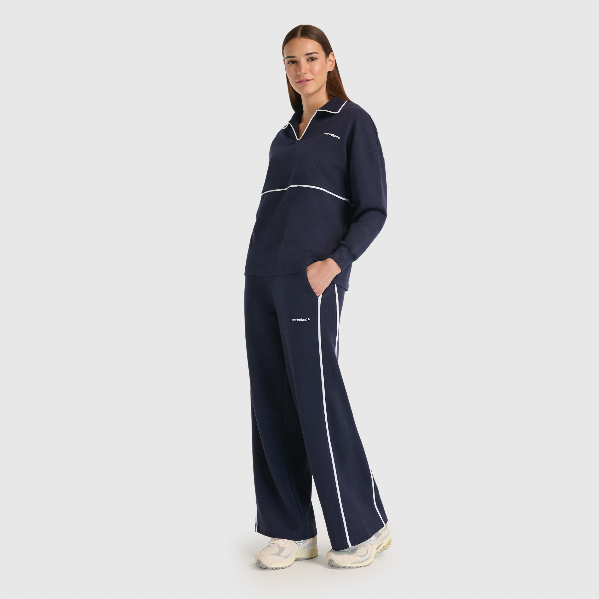 New Balance WNP3402 Lacivert Kadın Eşofman Altı görsel 7