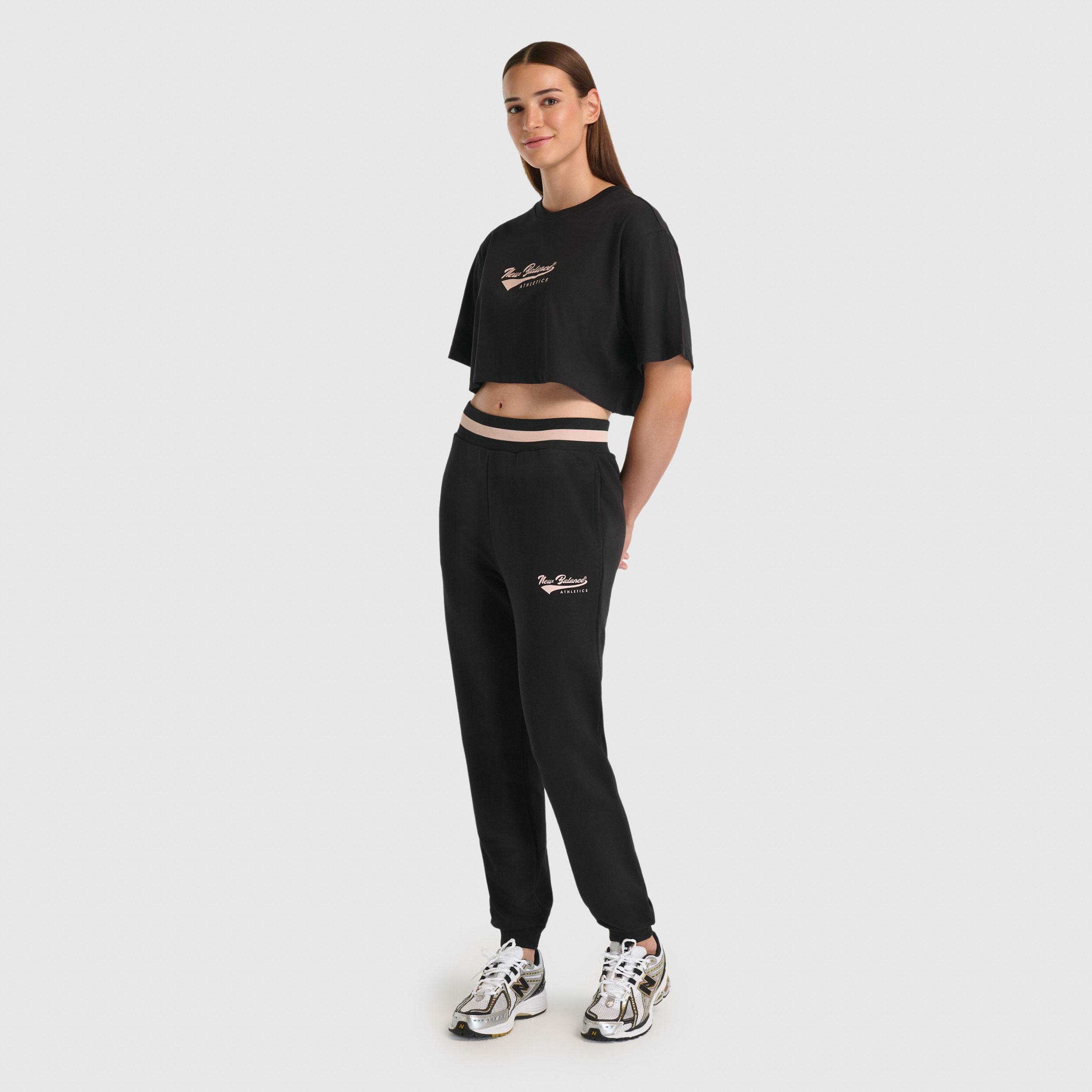 New Balance WNP3509 Siyah Kadın Eşofman Altı görsel 7