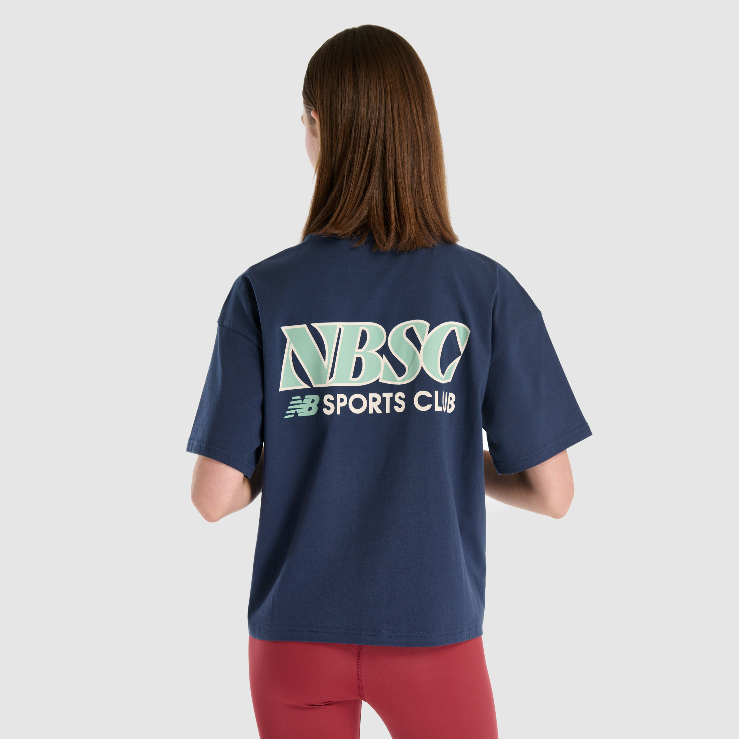 New Balance WNT1505 Lacivert Kadın Tişört görsel 4