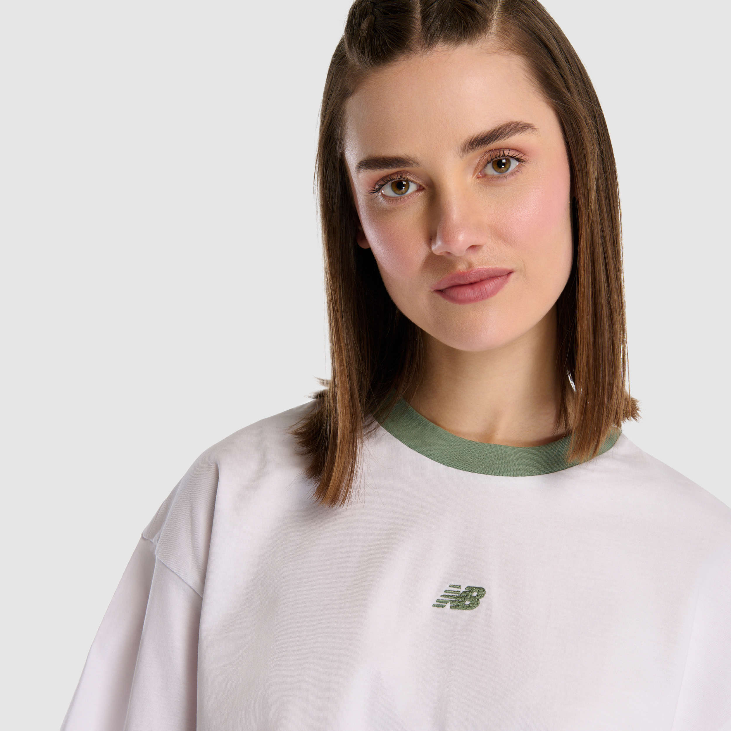 New Balance WNT1515 Beyaz Kadın Tişört görsel 5