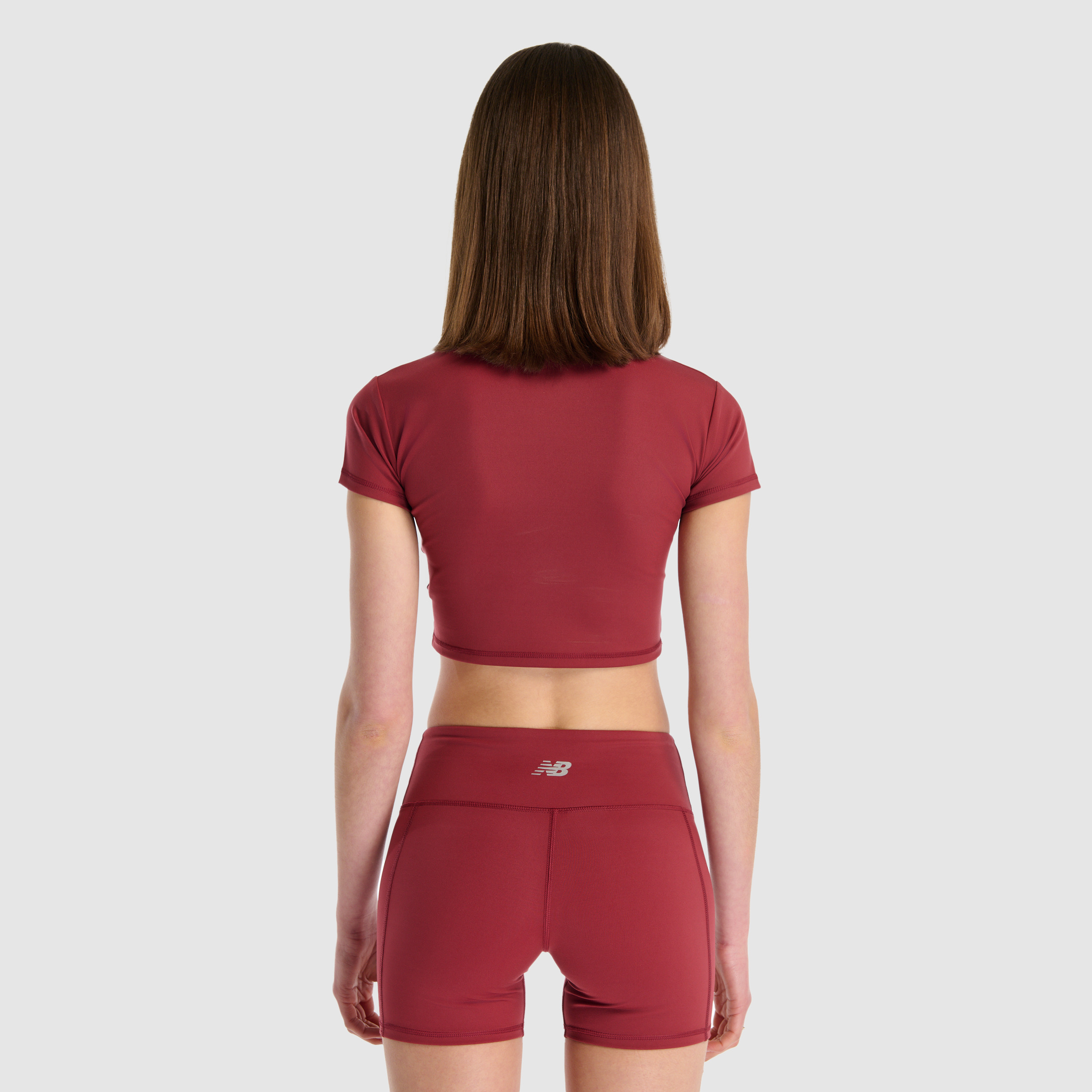 New Balance WNT1534 Bordo Kadın Tişört görsel 4