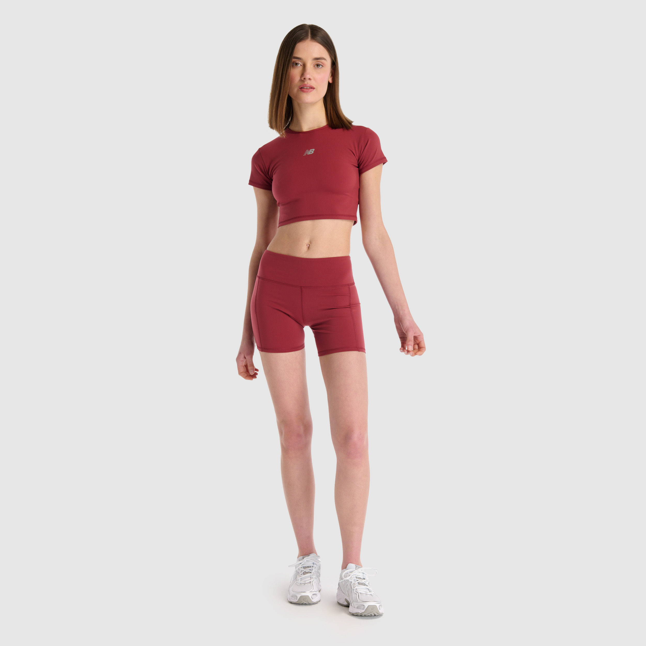 New Balance WNT1534 Bordo Kadın Tişört görsel 6