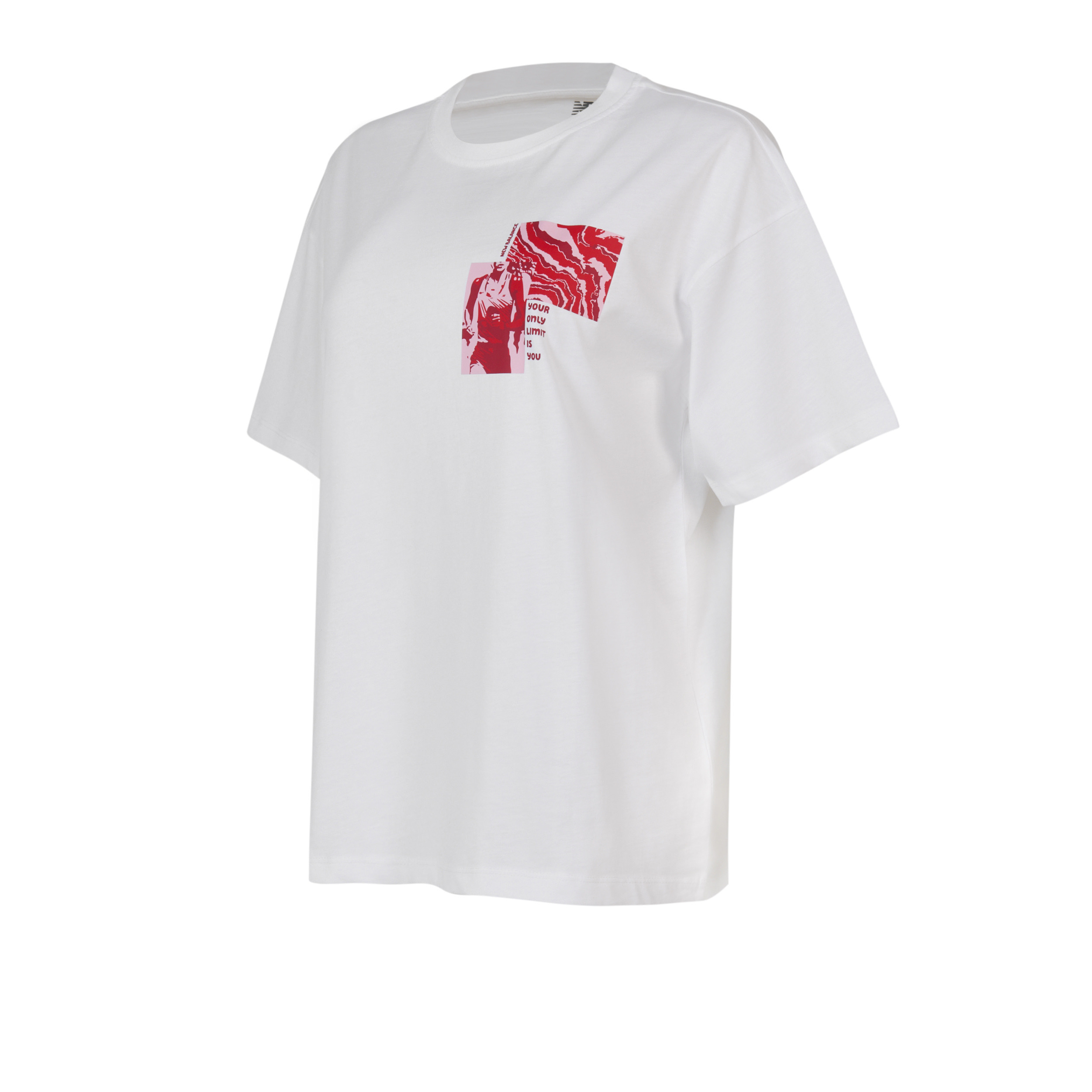 New Balance WNT1636 Beyaz Kadın Tişört