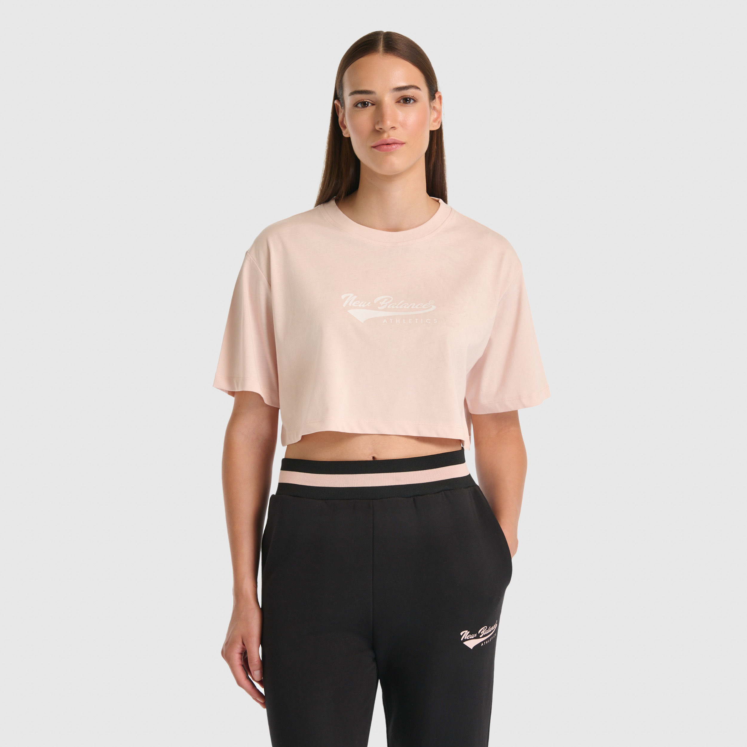 New Balance WNT3509 Pembe Kadın Tişört görsel 2
