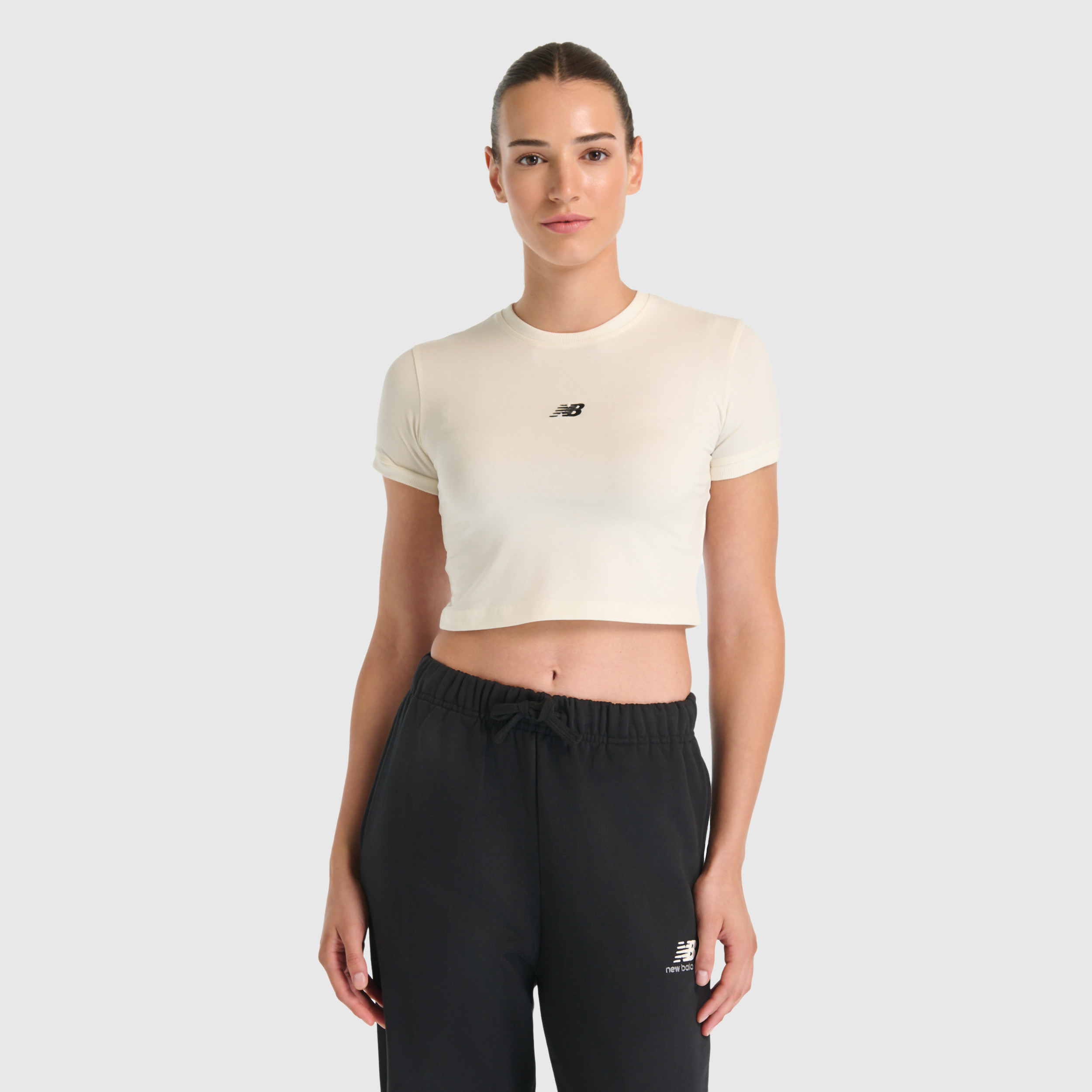 New Balance WNT3527 Bej Kadın Tişört