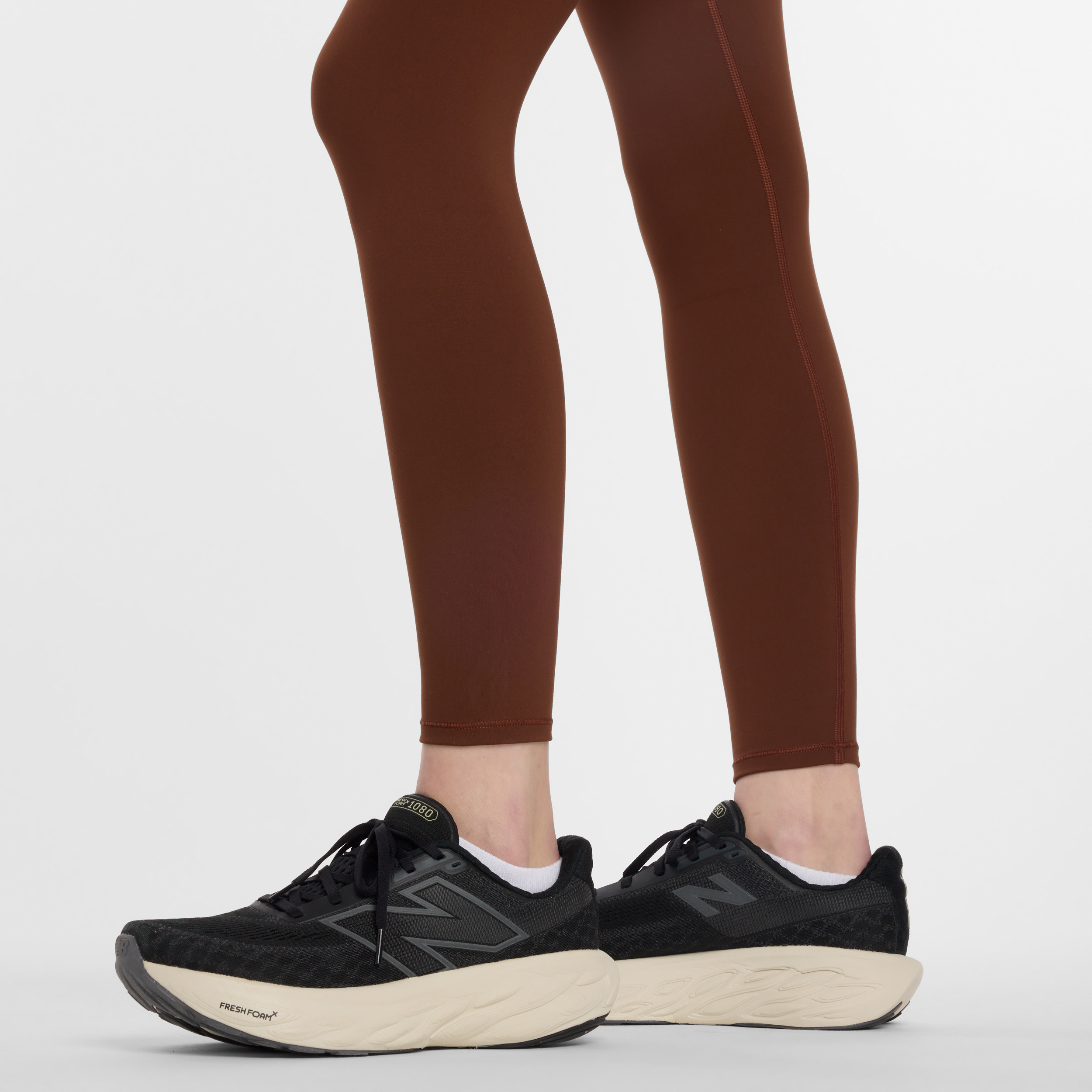 New Balance Koyu Kahverengi Kadın Tayt görsel 4