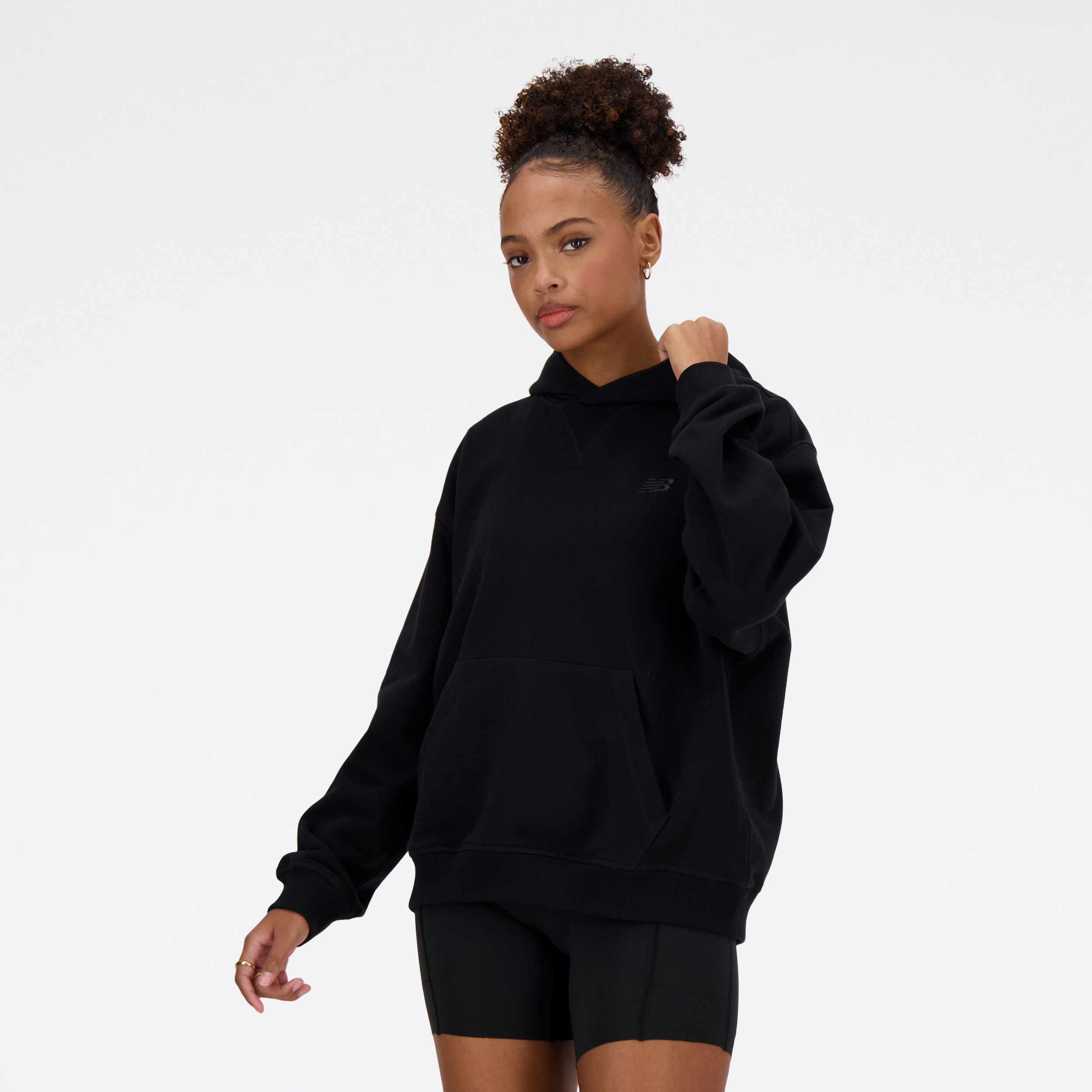 New Balance WT41537 Siyah Kadın Sweatshirt görsel 5