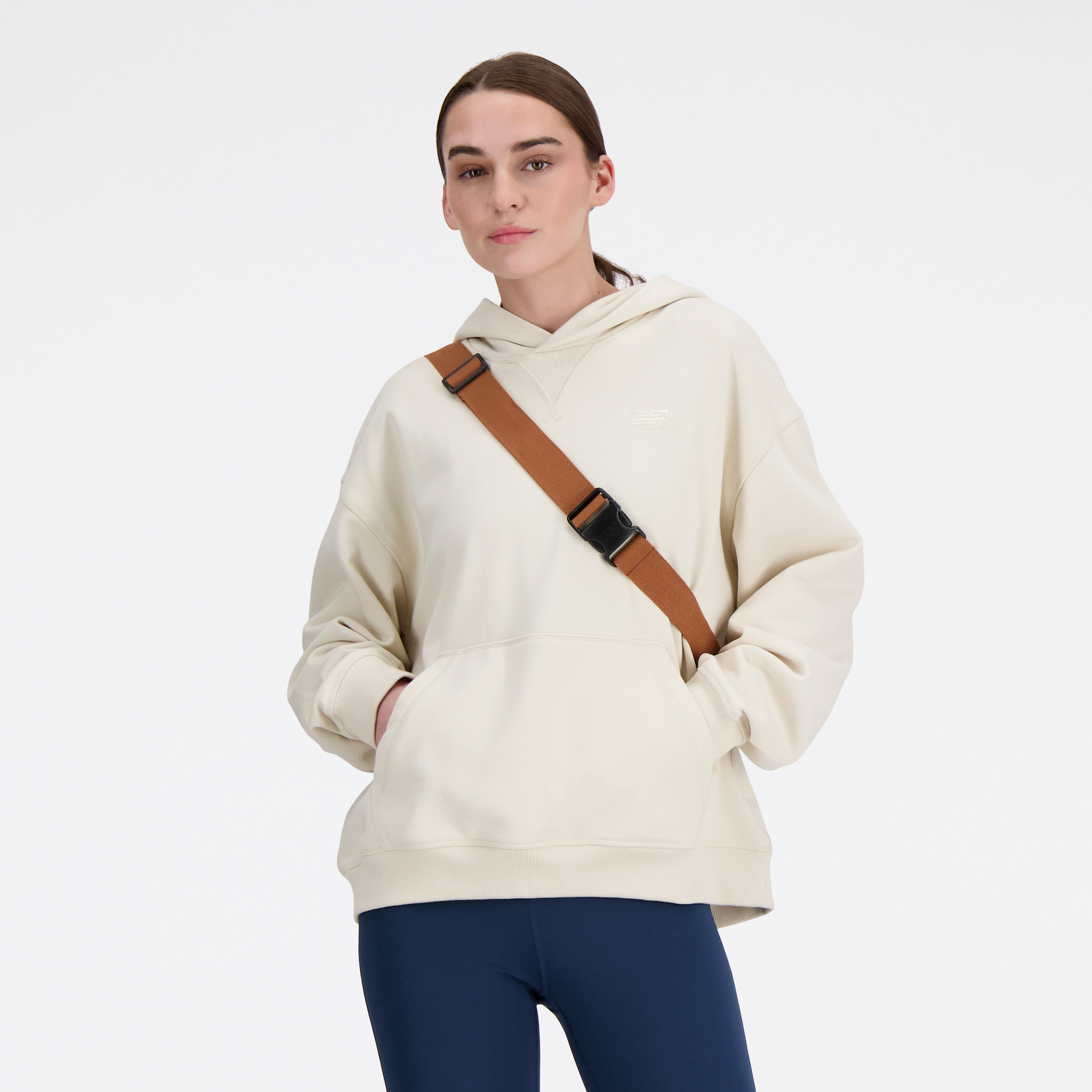 New Balance WT41537 Beyaz Kadın Sweatshirt görsel 5