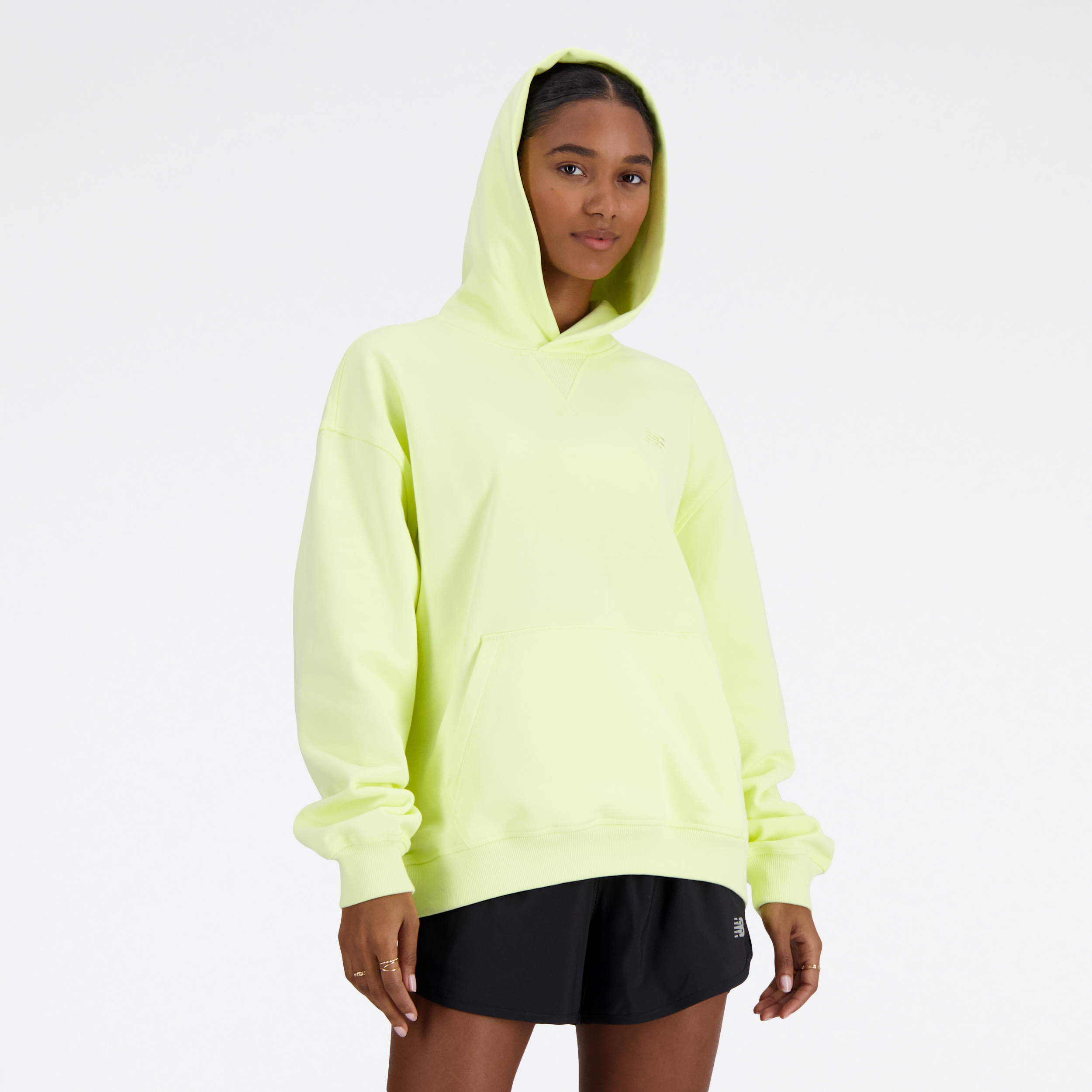 New Balance WT41537 Sarı Kadın Sweatshirt görsel 7