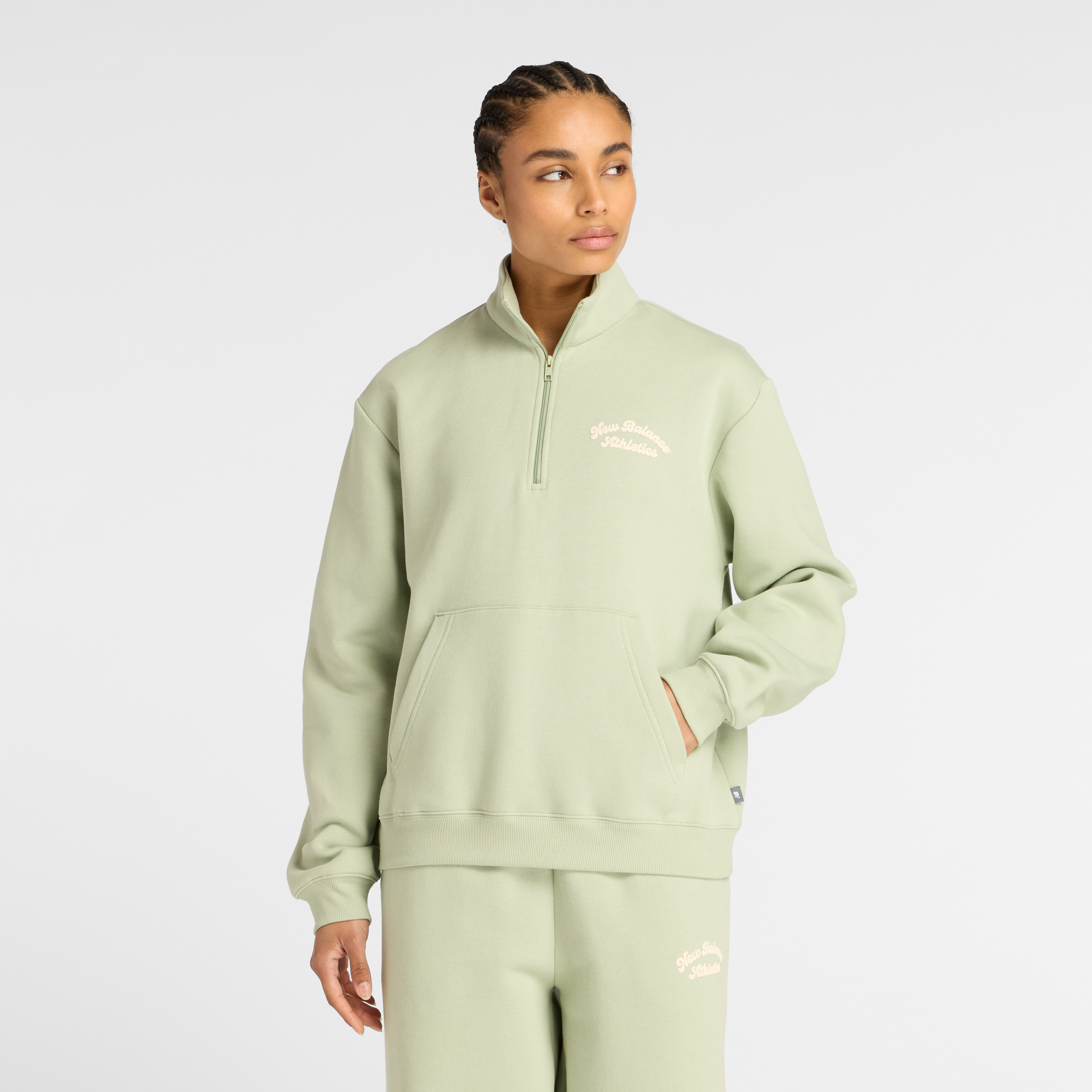 New Balance Yeşil Kadın Sweatshirt